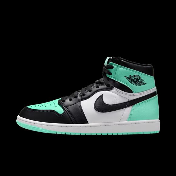 Size 11.5 Men NIKE AIR JORDAN 1 RETRO HIGH OG GREEN GLOW (DZ5485 130) - Picture 2 of 6